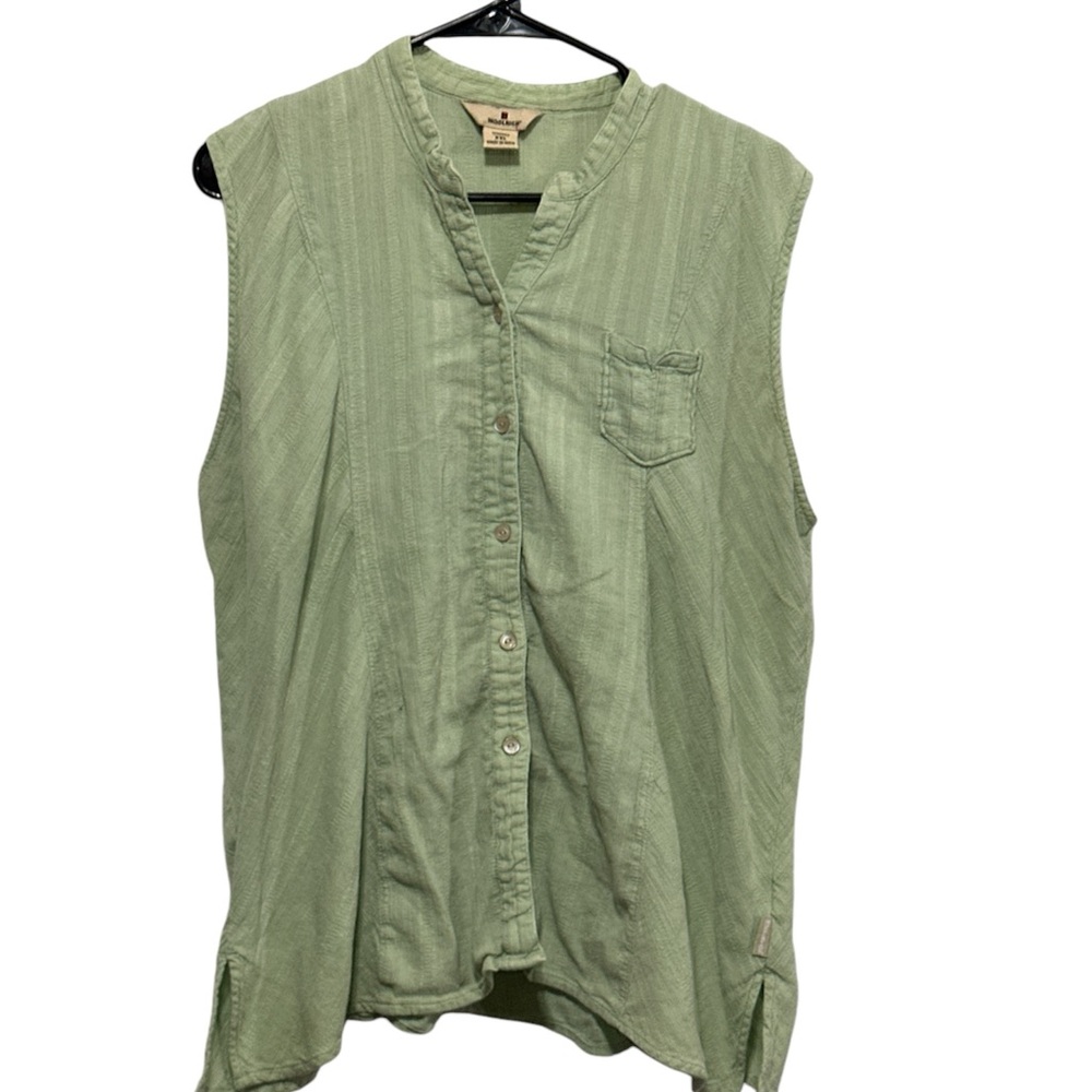 Woolrich women’s sleeveless Green Top XXL